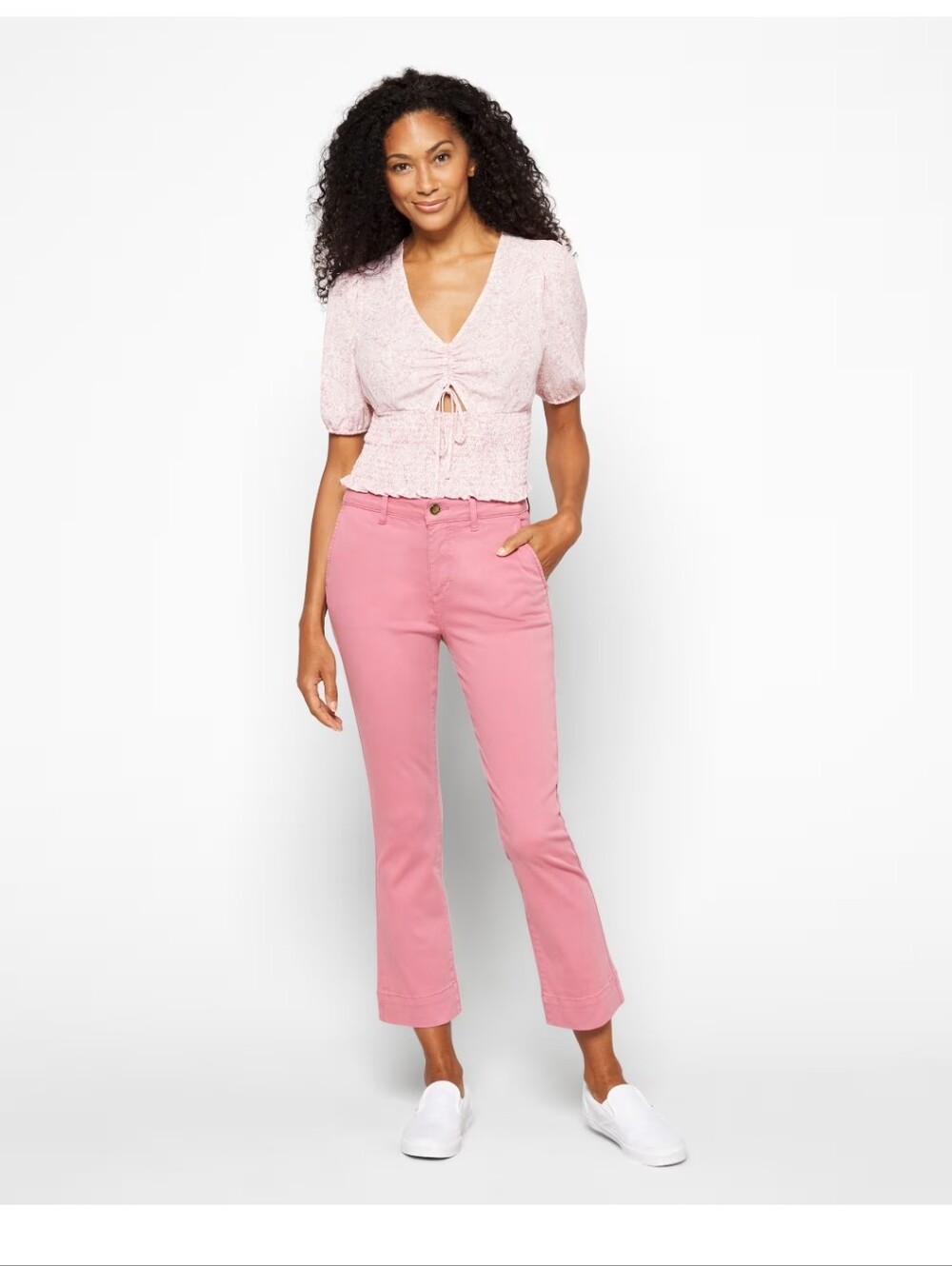 Cosmic Blue Love Callie Bootcut Crop Pant